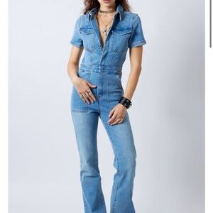 Signature 8 Light Blue Denim jumpsuit size MEDIUM